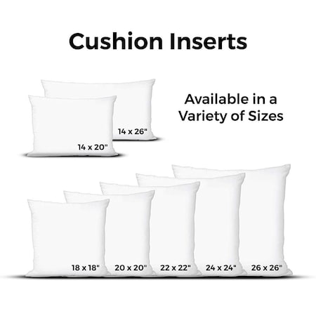 Westex Westex 612020 20 x 20 in. Polyester Cushion Insert; White 612020